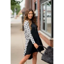 Polka Dot Tunic Cardigan -Women's Clothing Store BB 9869 cfafa912 4da9 4280 aab1 fb9e513875bf