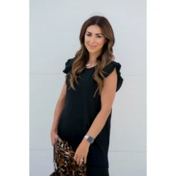 Duo Flutter Sleeve Tank Blouse -Women's Clothing Store BB 9876 6fe3ee82 e186 4898 a5f7 6fd2e7aa4fa3