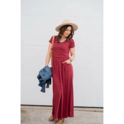 Solid Maxi Pocket Dress