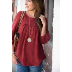 Gauze Blouse -Women's Clothing Store BB 9893 889182