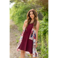 White Floral Kimono Vest -Women's Clothing Store BB 9907 e3cdb769 66b6 4ee7 b1b2 6721aa2c89c7