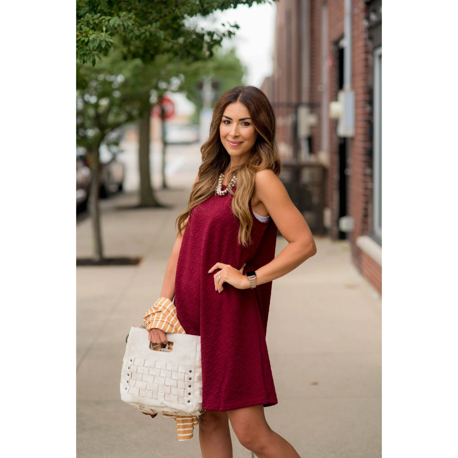 Sleeveless Textured Swing Dress 10 Sleeveless Textured Swing Dress - Image 10