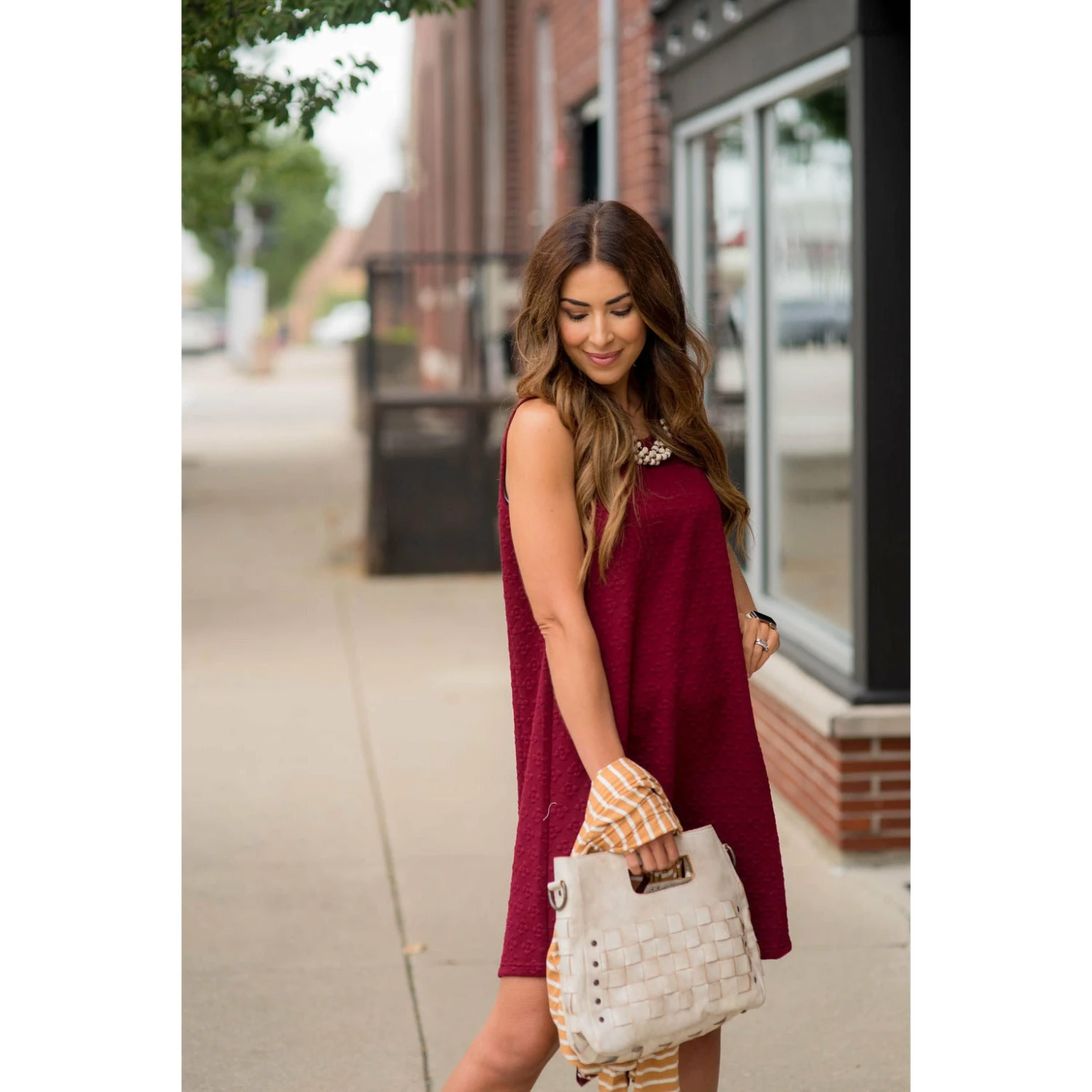 Sleeveless Textured Swing Dress 11 Sleeveless Textured Swing Dress - Image 11