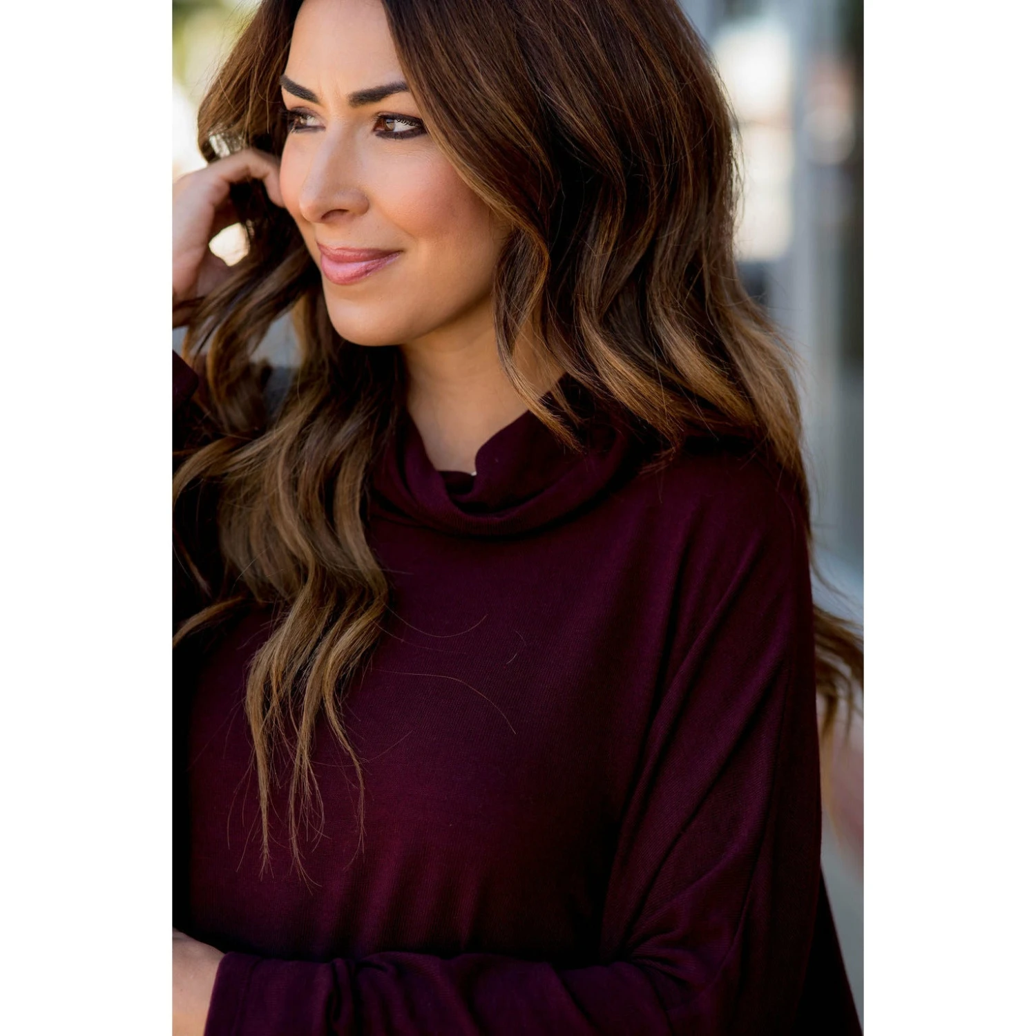 Poncho Style Striped Cowl Neck Sweater 17 Poncho Style Striped Cowl Neck Sweater - Image 17