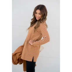 Long Sleeve Striped Tunic Tee -Women's Clothing Store BB 9943 41b750bf 69b3 4b3c 812b cbd25b89bce6