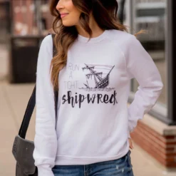 I Run A Tight Shipwreck Graphic Crewneck