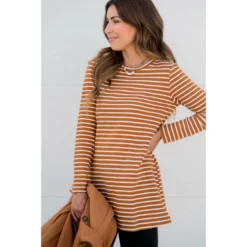 Long Sleeve Striped Tunic Tee -Women's Clothing Store BB 9945 1a4046a8 f679 4bcc 80a7 4d35e231dd46