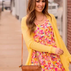 Watercolor Ruffle Accented Tank Dress -Women's Clothing Store BB 9947 5ec808fd 2162 42d2 9bd1 450b9262cbd5 489377