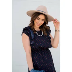 Dotted Ruffle Accent Dress 13 Dotted Ruffle Accent Dress -Women's Clothing Store BB 9988 54ee30c5 0b03 47c7 a385 419e257bc7cb