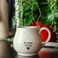 Stoneware Mug W/ Wood Gift Box -Women's Clothing Store BB6 17 22 21 926483