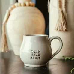 Stoneware Mug W/ Wood Gift Box -Women's Clothing Store BB6 17 22 23 183497