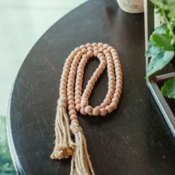 Colored Bead Garland W/ Tassels