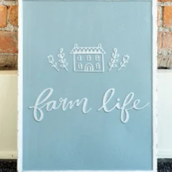 Metal Farm Life Sign