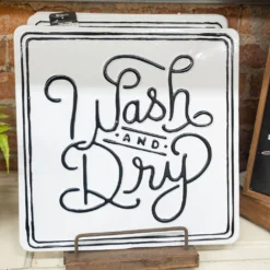 Wash And Dry Tin Sign 5 Wash And Dry Tin Sign -Women's Clothing Store BBApril 24 5