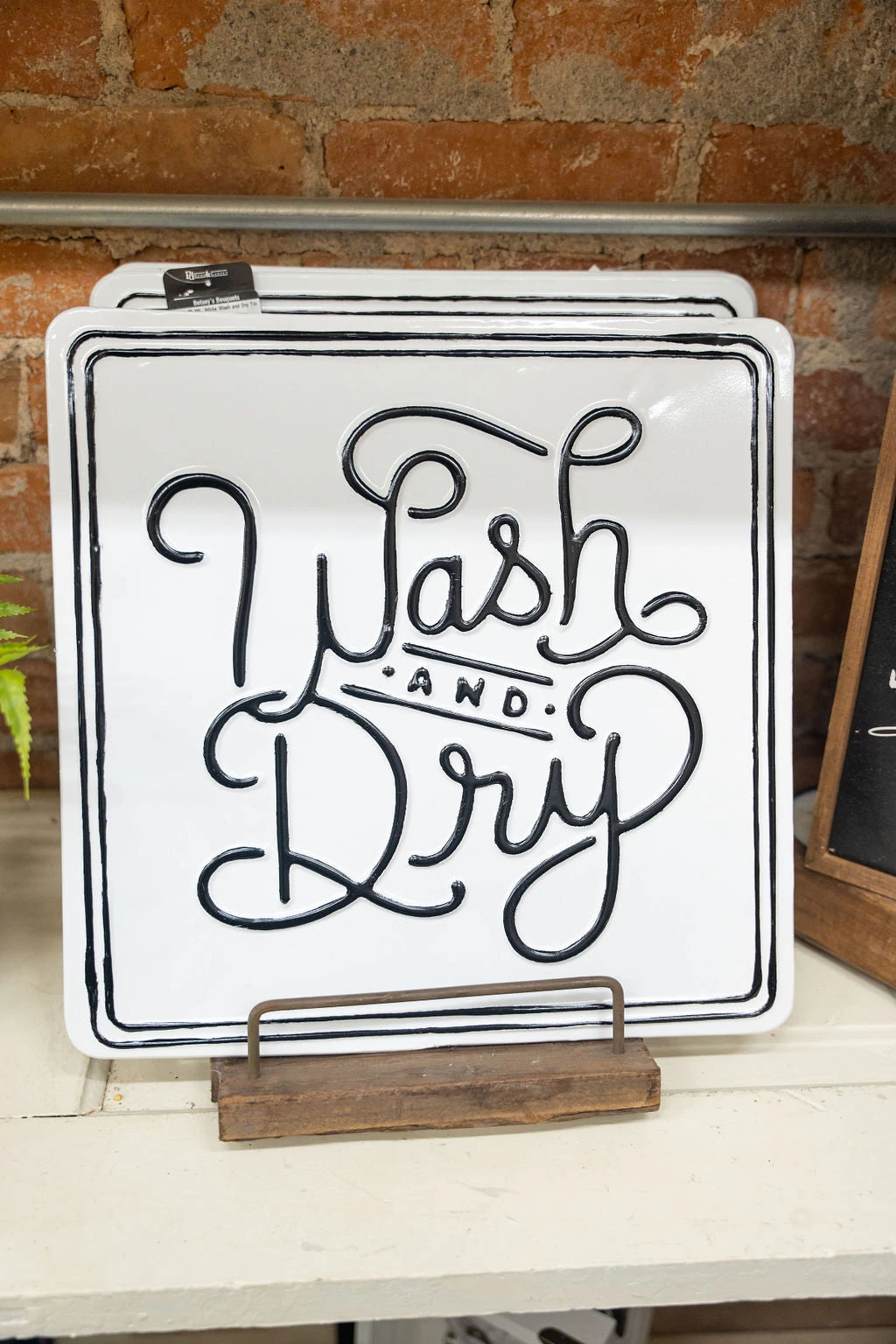 Wash And Dry Tin Sign 3 Wash And Dry Tin Sign - Image 3