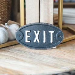 Exit Cast Iron Sign 5 Exit Cast Iron Sign -Women's Clothing Store BBAug 23Shoot2 240 561025