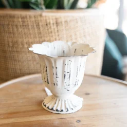 Short Base Metal Goblet