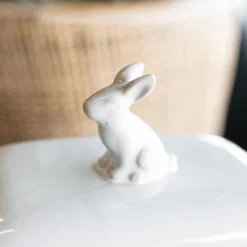 Rabbit Accented Dome Stoneware Dish 8 Rabbit Accented Dome Stoneware Dish -Women's Clothing Store BBJan 25 142