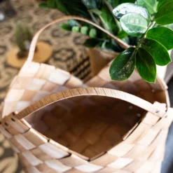 Loft Wood Basket - Large -Women's Clothing Store BBJan 25 243