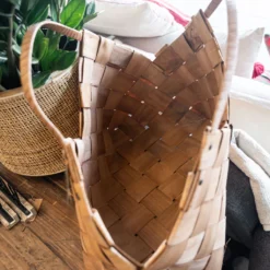 Loft Wood Basket - Large -Women's Clothing Store BBJan 25 244