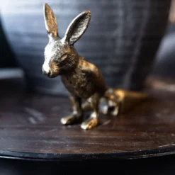 Gold Rabbit Door Stopper