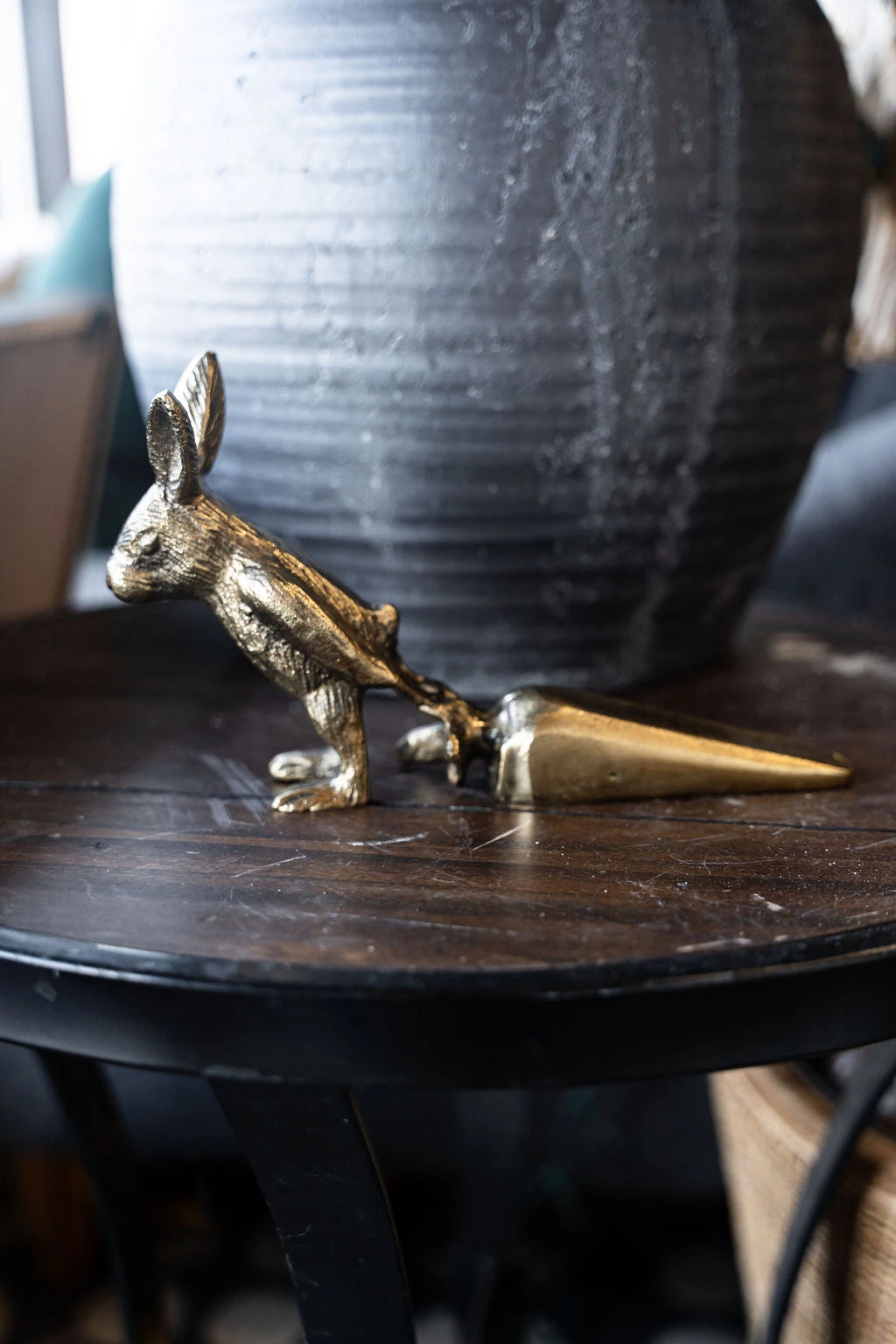 Gold Rabbit Door Stopper 2 Gold Rabbit Door Stopper - Image 2