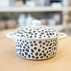 Spotted Stoneware Baker Dish