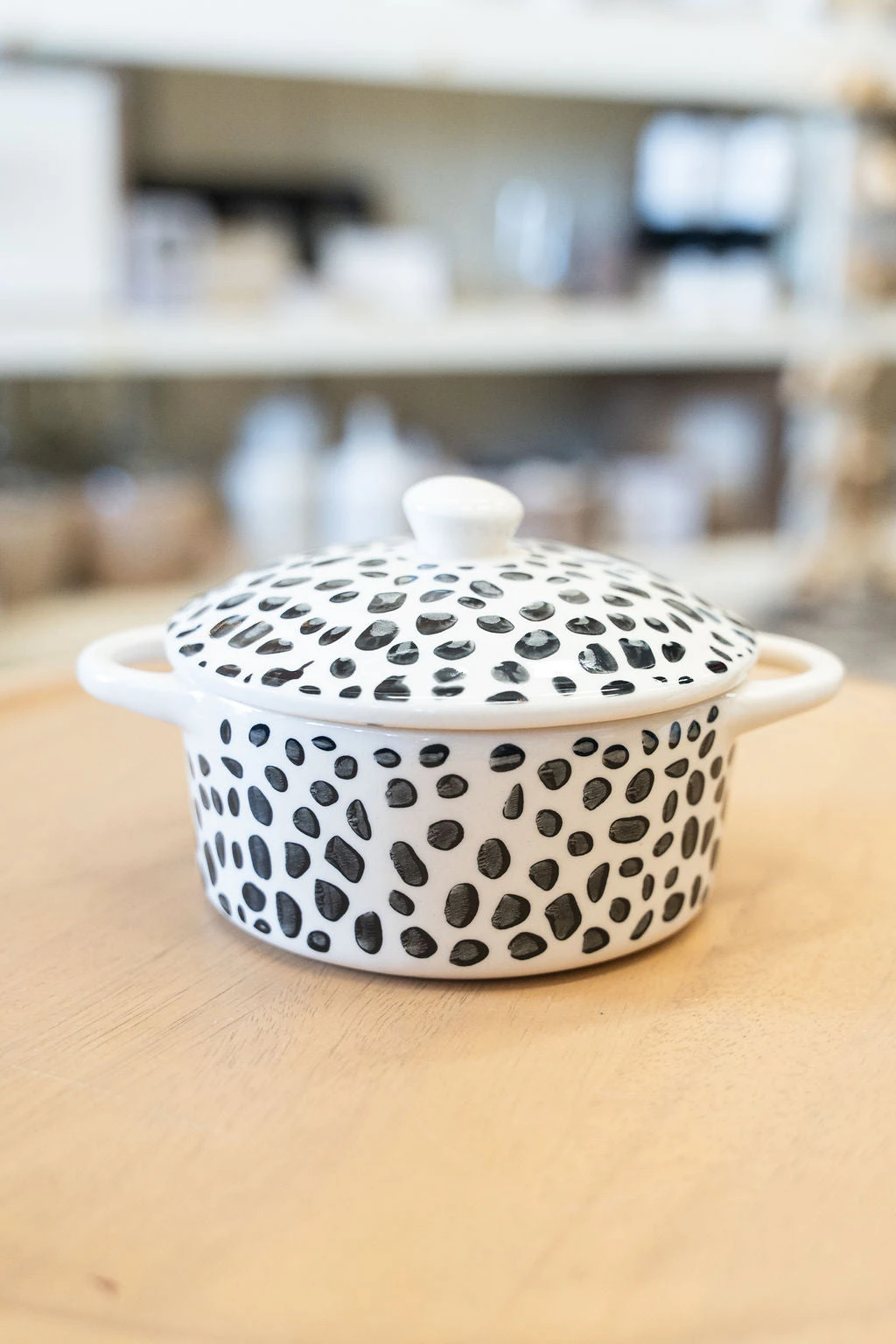 Spotted Stoneware Baker Dish 1 Spotted Stoneware Baker Dish