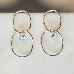 Teardrop Loops Dangle Earrings