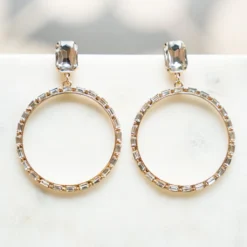 Shine Bright Like A Diamond Hoop Earrings
