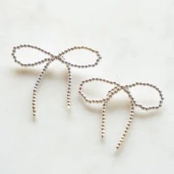 String Bows Stud Earrings