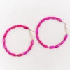 Chic Beaded Hoop Earrings