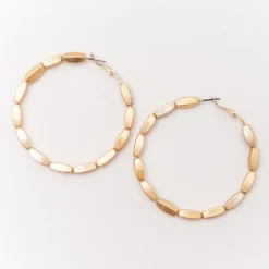 Chic Beaded Hoop Earrings -Women's Clothing Store BBJewerlyApril 24 126