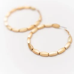 Chic Beaded Hoop Earrings -Women's Clothing Store BBJewerlyApril 24 127