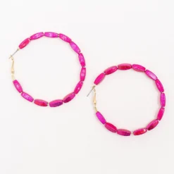 Chic Beaded Hoop Earrings -Women's Clothing Store BBJewerlyApril 24 2