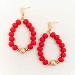 Dazzling Beaded Hoop Earrings -Women's Clothing Store BBJewerlyApril 24 21