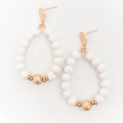 Dazzling Beaded Hoop Earrings -Women's Clothing Store BBJewerlyApril 24 47
