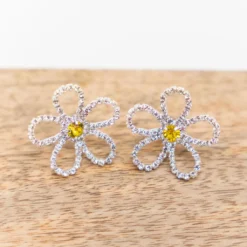 Flower Power Stud Earrings -Women's Clothing Store BBJewerlyApril 24 95