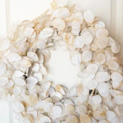 Faux Silver Dollar Wreath
