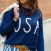 USA Rope Accented Sweater