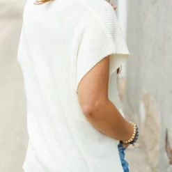 Lightweight Stitched Flag Knit Tee -Women's Clothing Store DSC 0323