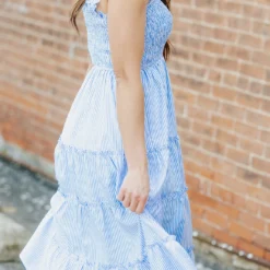 Striped Smocked Top Tiered Midi Dress 8 Striped Smocked Top Tiered Midi Dress -Women's Clothing Store DSC 0698 954ea4bc a1ef 4366 b9de 250b3e26d9e7