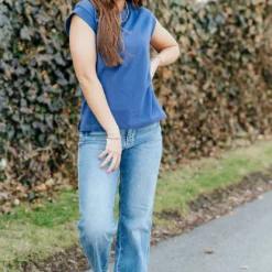 Simple Cap Sleeve Tee 35 Simple Cap Sleeve Tee -Women's Clothing Store DSC 1002