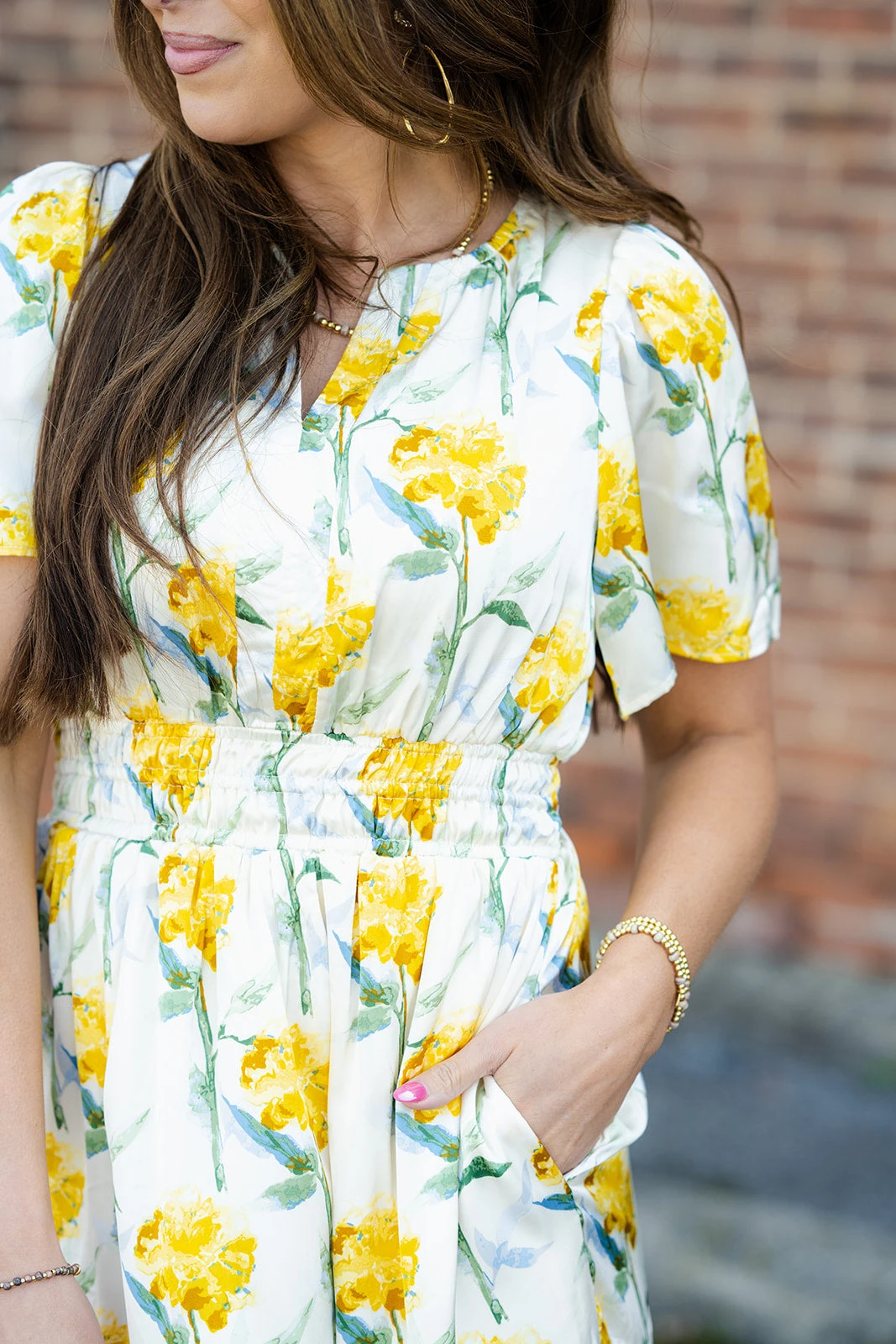 Magnolias Cap Sleeve Midi Dress 5 Magnolias Cap Sleeve Midi Dress - Image 5