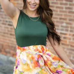 Watercolor Floral Bottom Maxi Dress -Women's Clothing Store DSC 1434 1d0e4e5d 3ff3 457e 836c 784be8edd33e