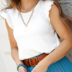 Wide Ribbed Flutter Trim Tank