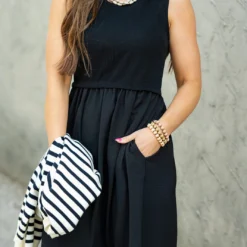 Elevated Faux Layered Tank Dress -Women's Clothing Store DSC 2059 dfff33e8 4e19 4df7 b325 bcf3637c55a0