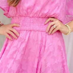 Subtle Floral Midi Dress -Women's Clothing Store DSC 2460