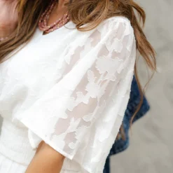 Subtle Floral Midi Dress -Women's Clothing Store DSC 2494