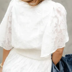 Subtle Floral Midi Dress -Women's Clothing Store DSC 2500